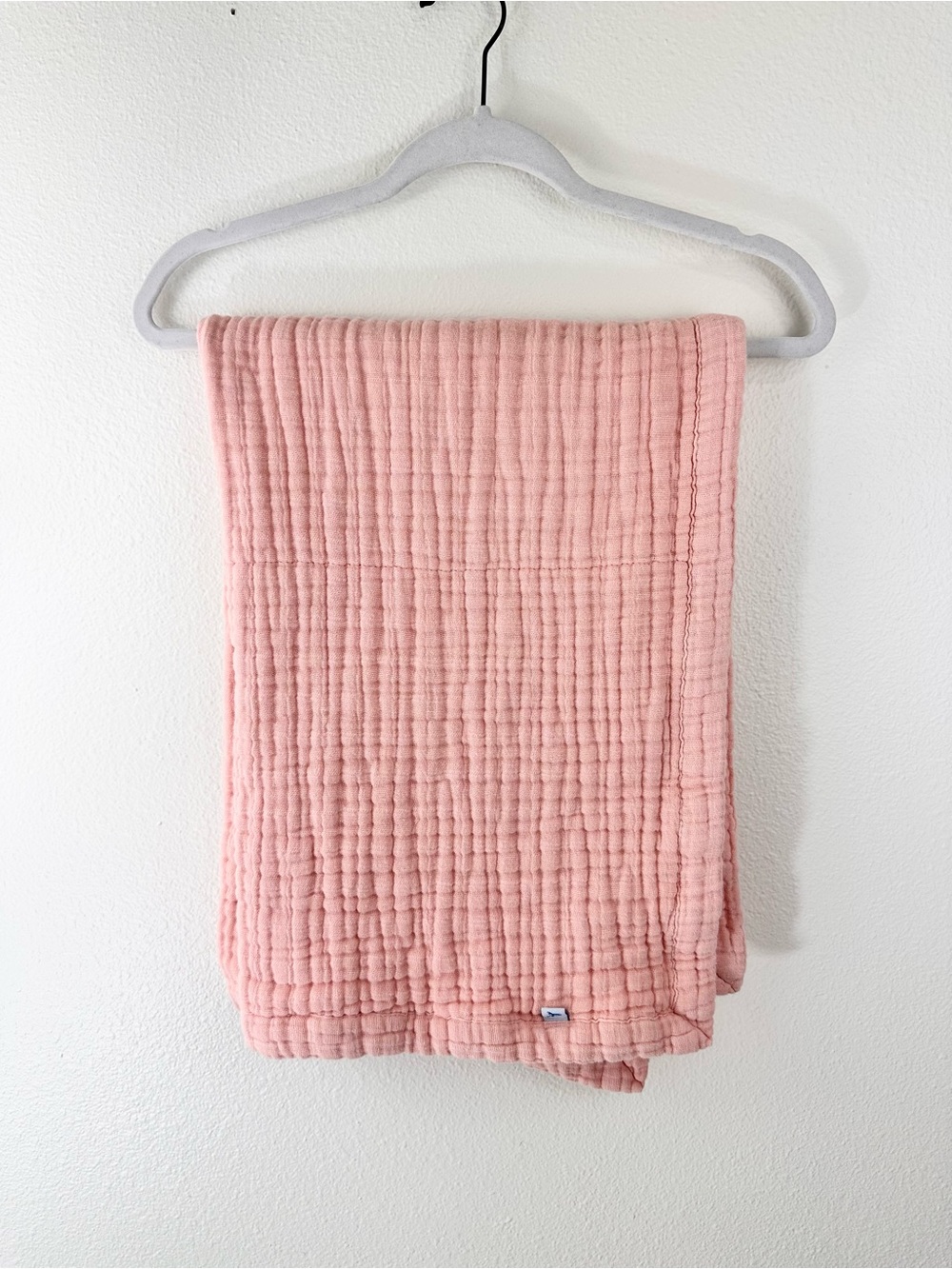 Little Unicorn pink cotton muslin baby blanket 100% cotton